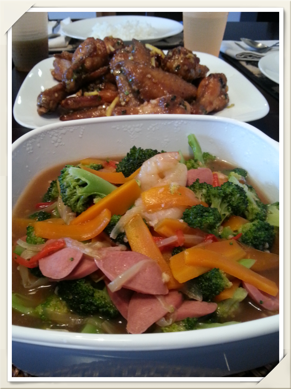 Hani's Kitchen Simple Stir Fry Broccoli with Seafood